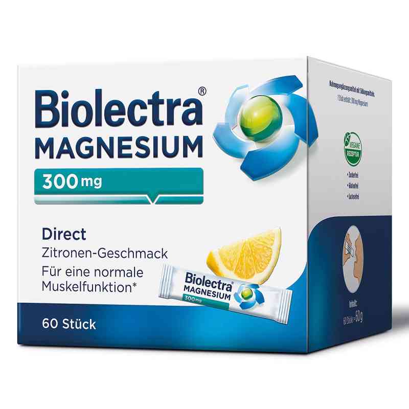 Biolectra Magnesium 300 mg Direct Zitrone 60 stk von HERMES Arzneimittel GmbH PZN 08844157