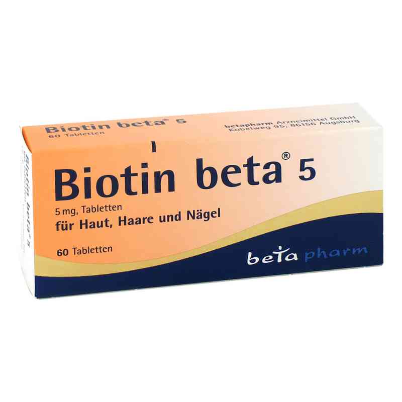 Biotin Beta 5 5mg Tabletten 60 stk von betapharm Arzneimittel GmbH PZN 14278443