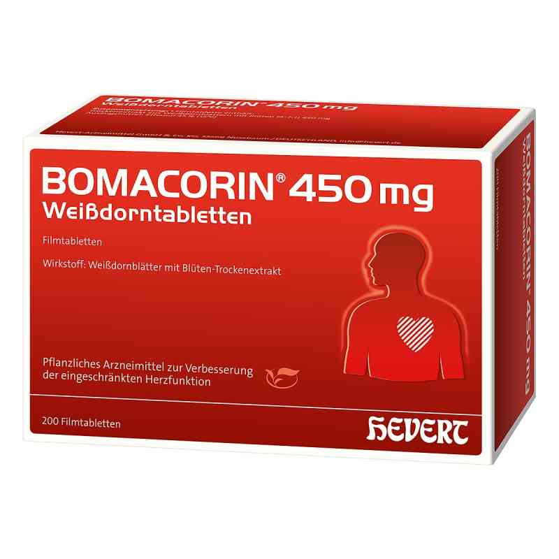 Bomacorin 450 mg Weissdorntabletten 200 stk von Hevert-Arzneimittel GmbH & Co. KG PZN 13751601