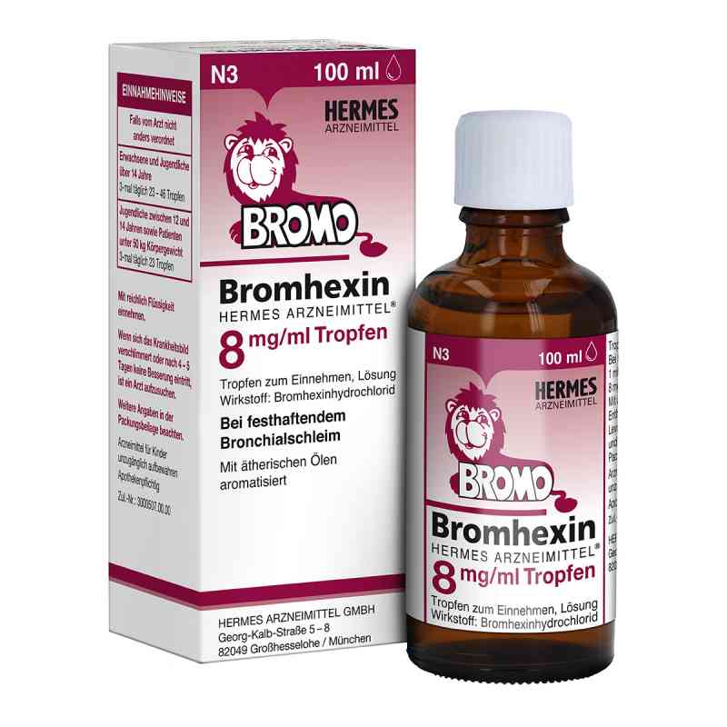 Bromhexin Hermes Arzneimittel 8 mg/ml Tropfen 100 ml von HERMES Arzneimittel GmbH PZN 16260565