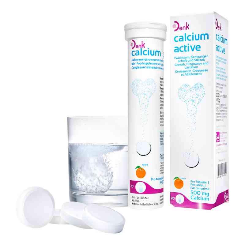 Calcium Active Denk 500 mg Brausetabletten 20 stk von Denk Pharma GmbH & Co.KG PZN 11053985