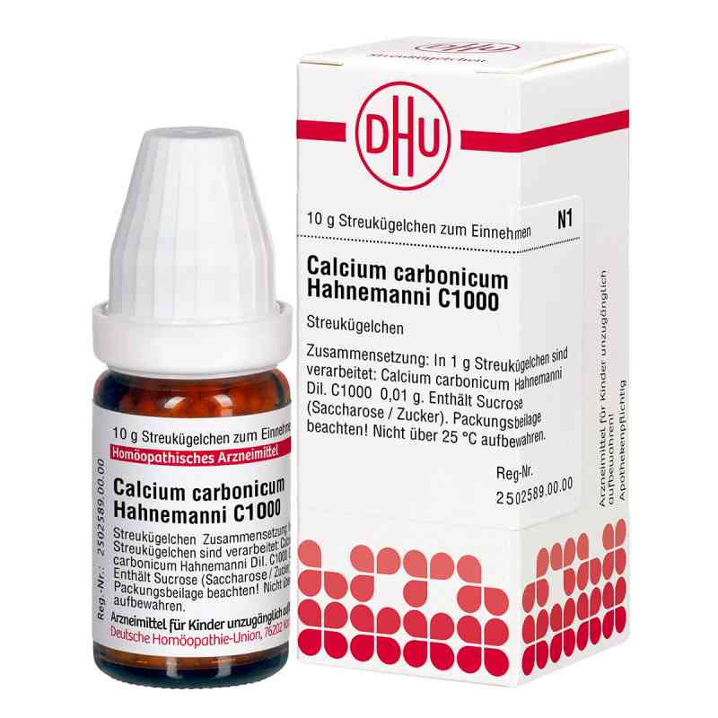 Calcium Carbonicum C1000 Globuli Hahnemanni 10 g von DHU-Arzneimittel GmbH & Co. KG PZN 04208720