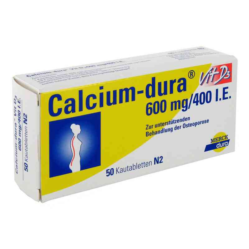 Calcium-dura Vit D3 600mg/400 internationale Einheiten 50 stk von Viatris Healthcare GmbH PZN 01845739