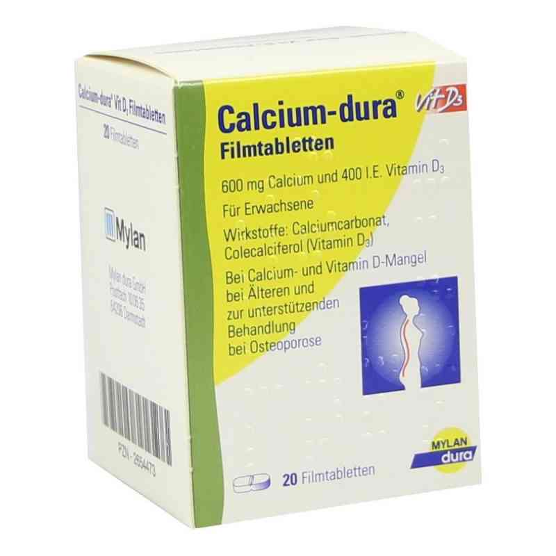 Calcium Dura Vit D3 Filmtabletten 20 stk von Viatris Healthcare GmbH PZN 02654473