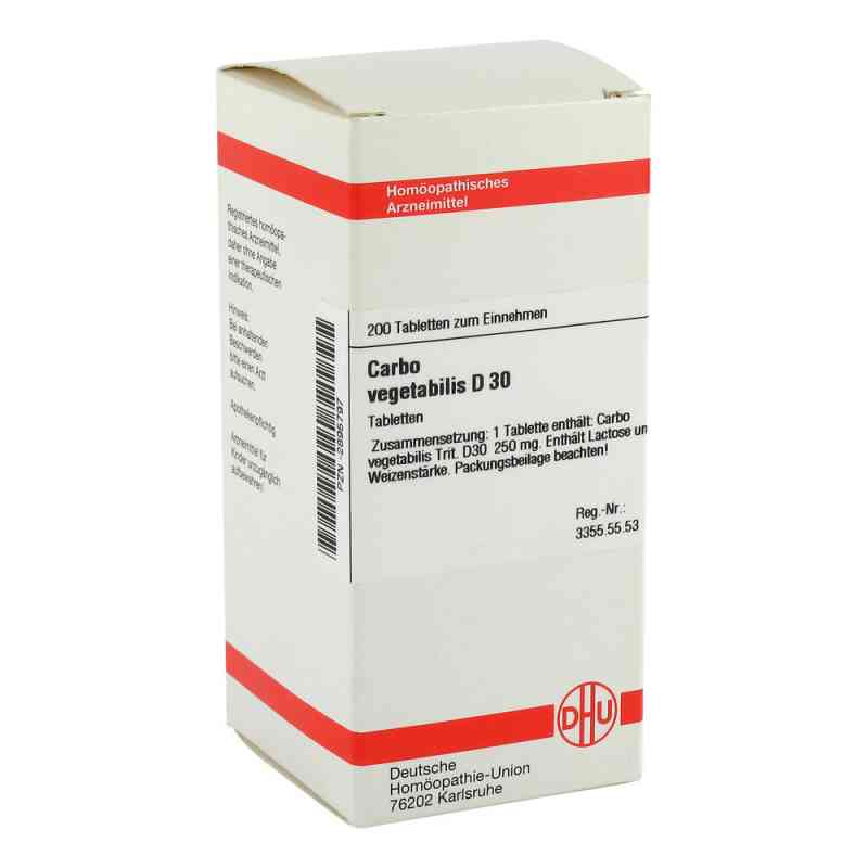 Carbo Vegetabilis D30 Tabletten 200 stk von DHU-Arzneimittel GmbH & Co. KG PZN 02895797