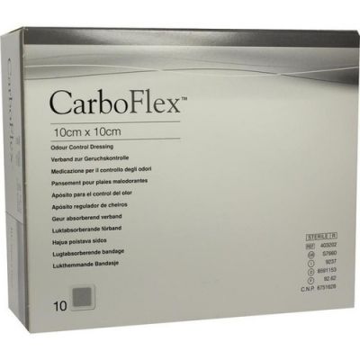 Carboflex 10x10 cm 10 stk von ConvaTec (Germany) GmbH PZN 08591153