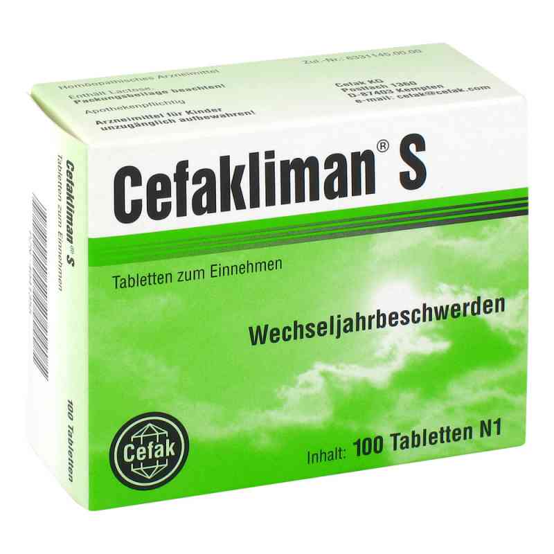 Cefakliman S Tabletten 100 stk von Cefak KG PZN 04041355
