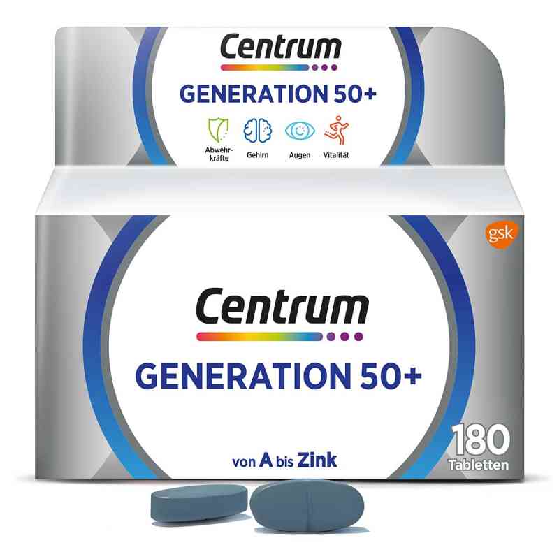 Centrum Generation 50+ 180 stk von GlaxoSmithKline Consumer Healthc PZN 14170556