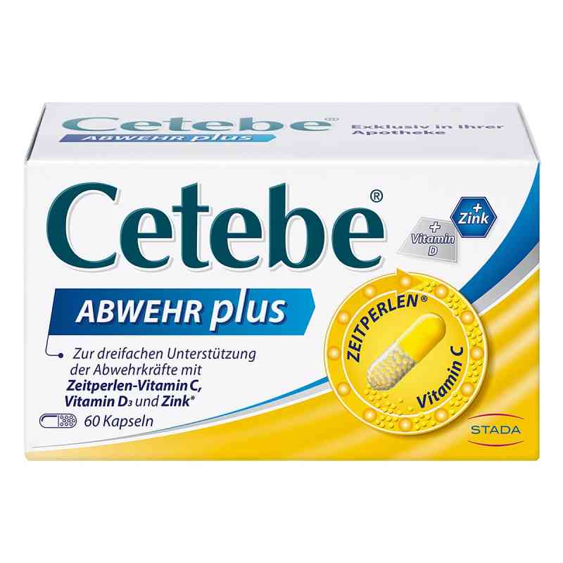 CETEBE Abwehr plus Mit Vitamin C, D und Zink 60 stk von STADA Consumer Health Deutschland GmbH PZN 02411150
