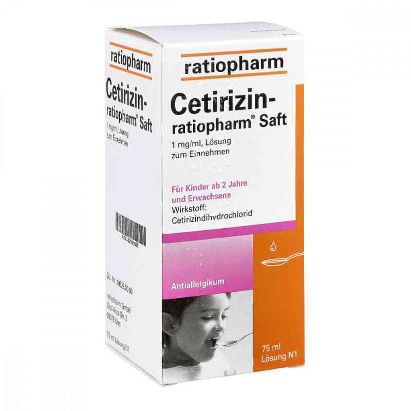 Cetirizin-ratiopharm 75 ml von ratiopharm GmbH PZN 02191085