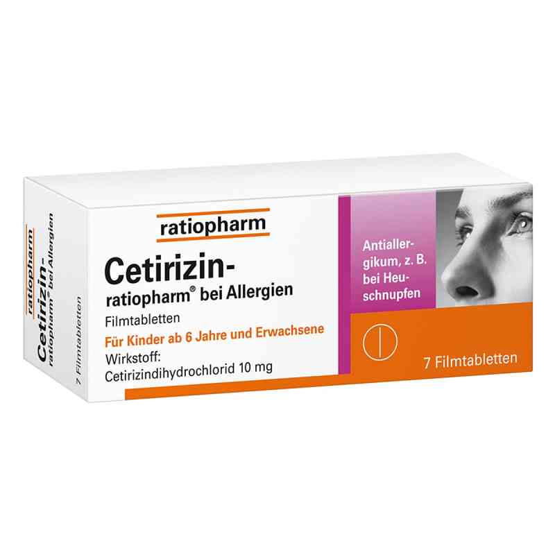 Cetirizin-ratiopharm bei Allergien 7 stk von ratiopharm GmbH PZN 02158136