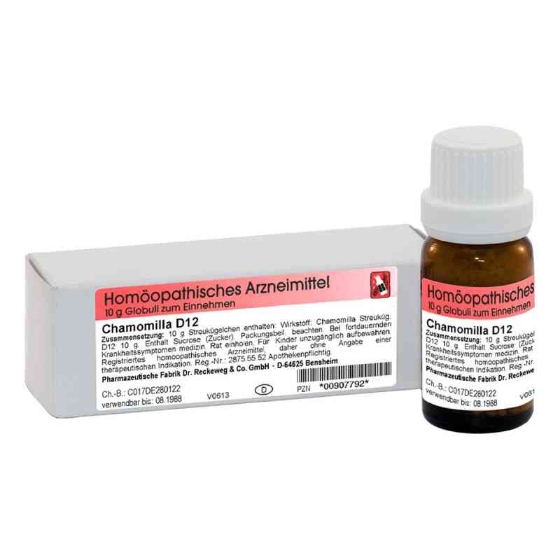 Chamomilla D12 Globuli 10 g von Dr.RECKEWEG & Co. GmbH PZN 00907792