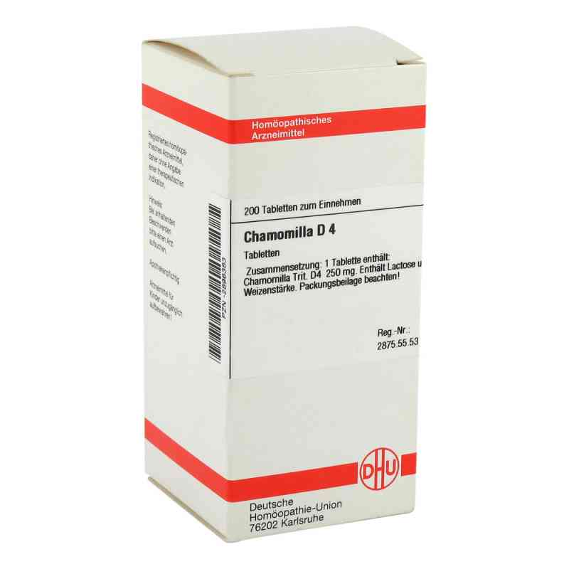 Chamomilla D4 Tabletten 200 stk von DHU-Arzneimittel GmbH & Co. KG PZN 02896383