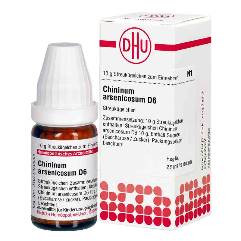 Chininum Arsenicosum D6 Globuli 10 g von DHU-Arzneimittel GmbH & Co. KG PZN 02117479