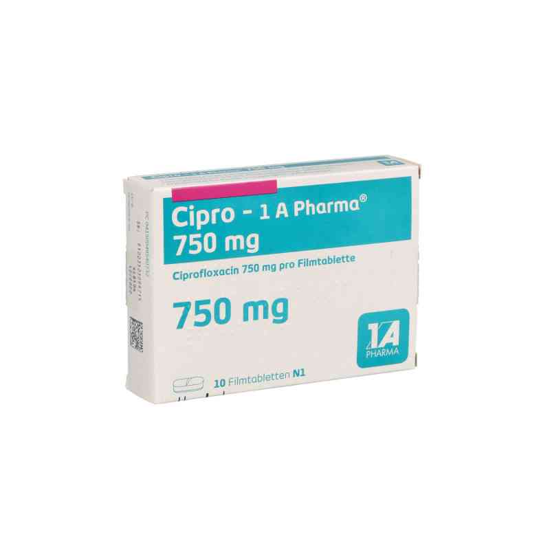 Cipro-1A-Pharma 750mg 10 stk von 1 A Pharma GmbH PZN 04954073