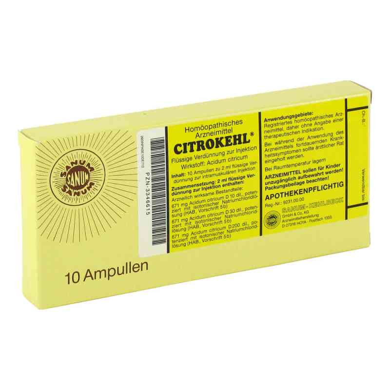 Citrokehl Ampullen 10X2 ml von SANUM-KEHLBECK GmbH & Co. KG PZN 03346615