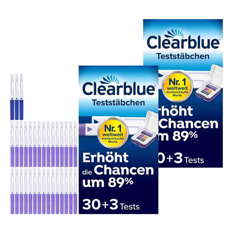 Clearblue Fertilitätsmonitor Teststäbchen 30+3 2x33 stk von WICK Pharma - Zweigniederlassung der Procter & Gam PZN 08104386