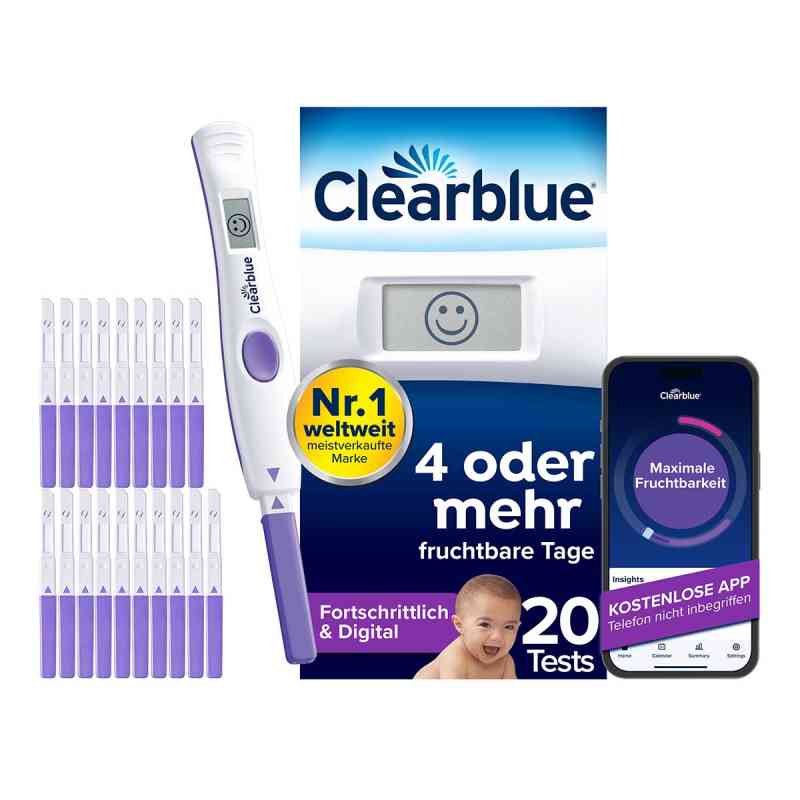 Clearblue Ovulationstest Fortschrittlich & Digital 20 stk von WICK Pharma - Zweigniederlassung der Procter & Gam PZN 13827787