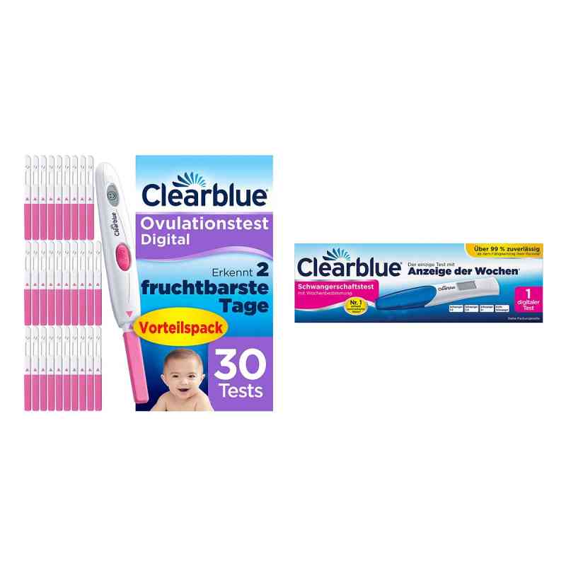 Clearblue Schwangerschaftstest mit Wochenbestimmung + Ovulations 1 Pck von WICK Pharma - Zweigniederlassung der Procter & Gam PZN 08103123