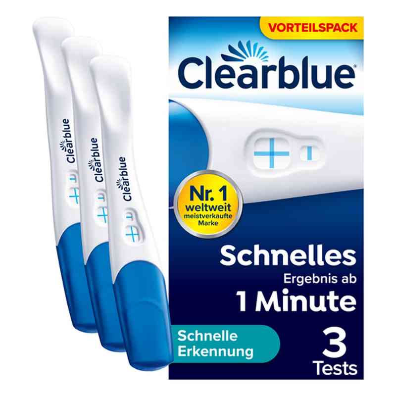 Clearblue Schwangerschaftstest Schnelle Erkennung 3 stk von WICK Pharma - Zweigniederlassung der Procter & Gam PZN 20017221