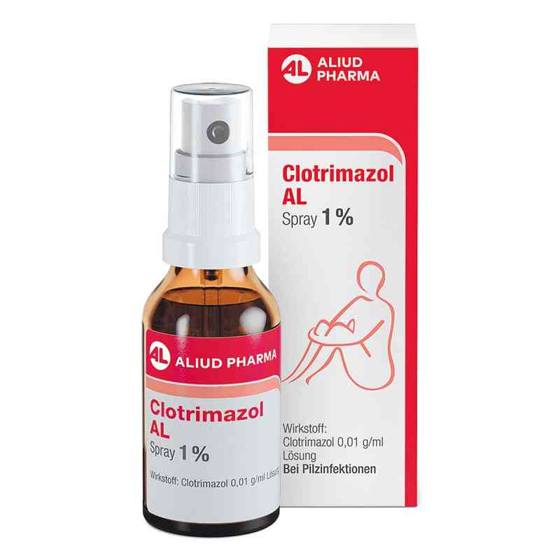 Clotrimazol AL Spray 1% bei Fußpilz 30 ml von ALIUD Pharma GmbH PZN 03753705