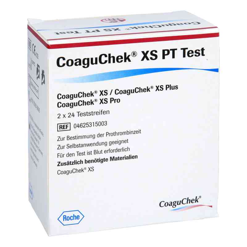 Coaguchek Xs Pt Test 2X24 stk von EMRA-MED Arzneimittel GmbH PZN 11169937