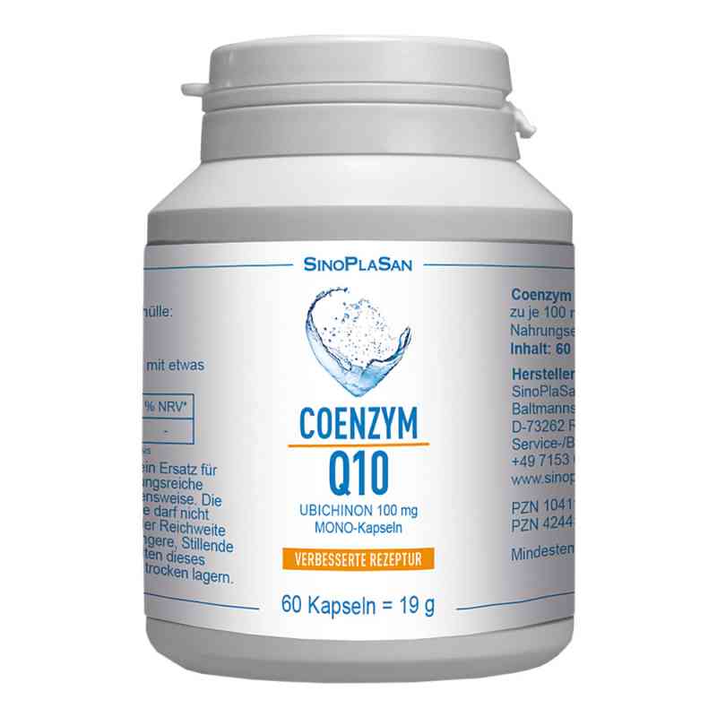 Coenzym Q10 Ubichinon Mono-kapseln 100 mg 60 stk von SinoPlaSan GmbH PZN 10411879