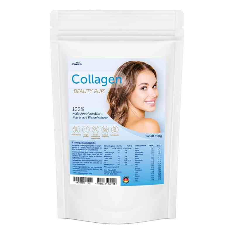 Collagen Beauty 100 % Kollagen Hydrolysat Pulver 400 g von Pharma Peter GmbH PZN 18810679
