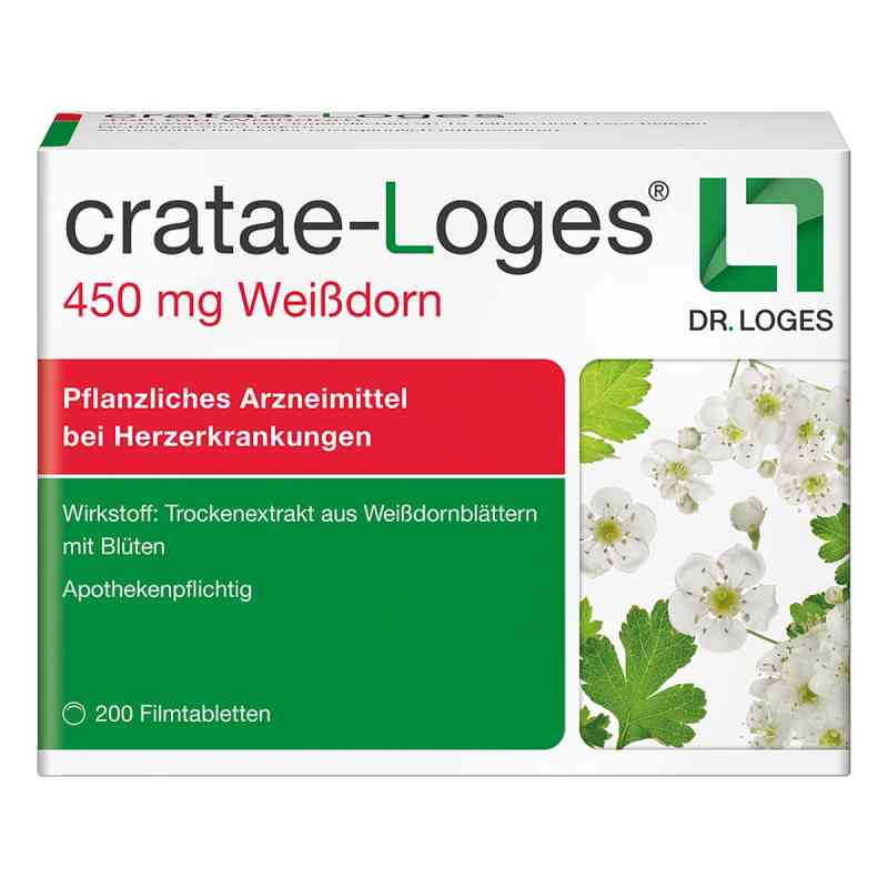 Cratae-loges 450 Mg Weißdorn Filmtabletten 200 stk von Dr. Loges + Co. GmbH PZN 17945549