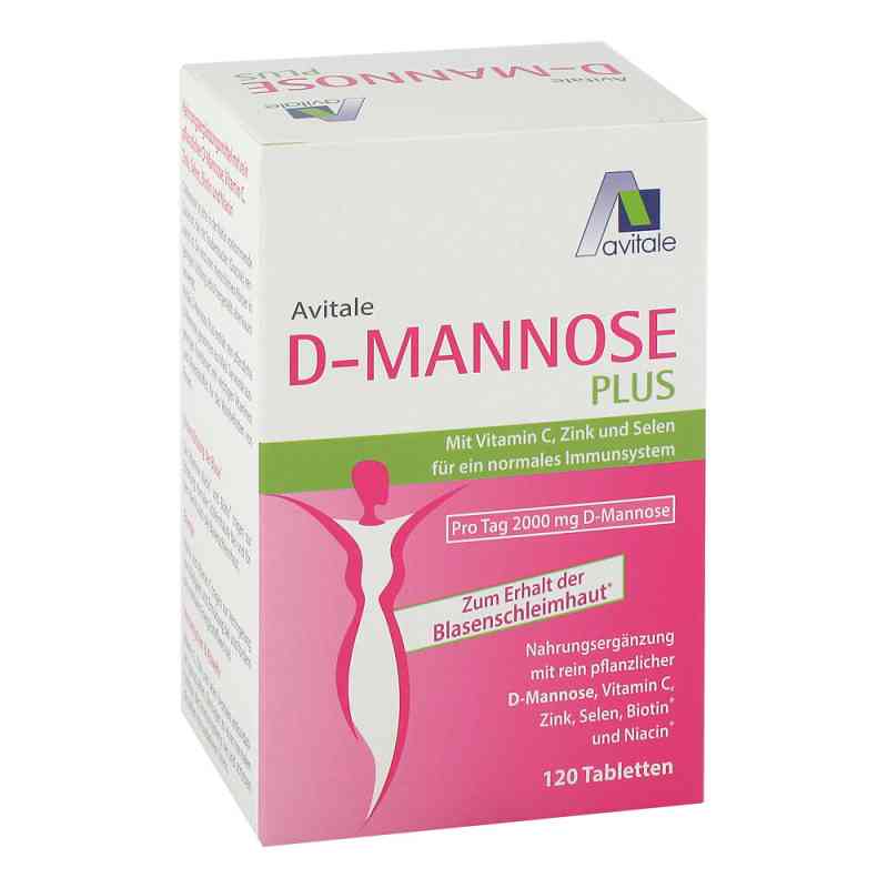 D-Mannose Plus 2000 mg Tabletten mit Vitamine und Mineralstoffe 120 stk von Avitale GmbH PZN 15743830