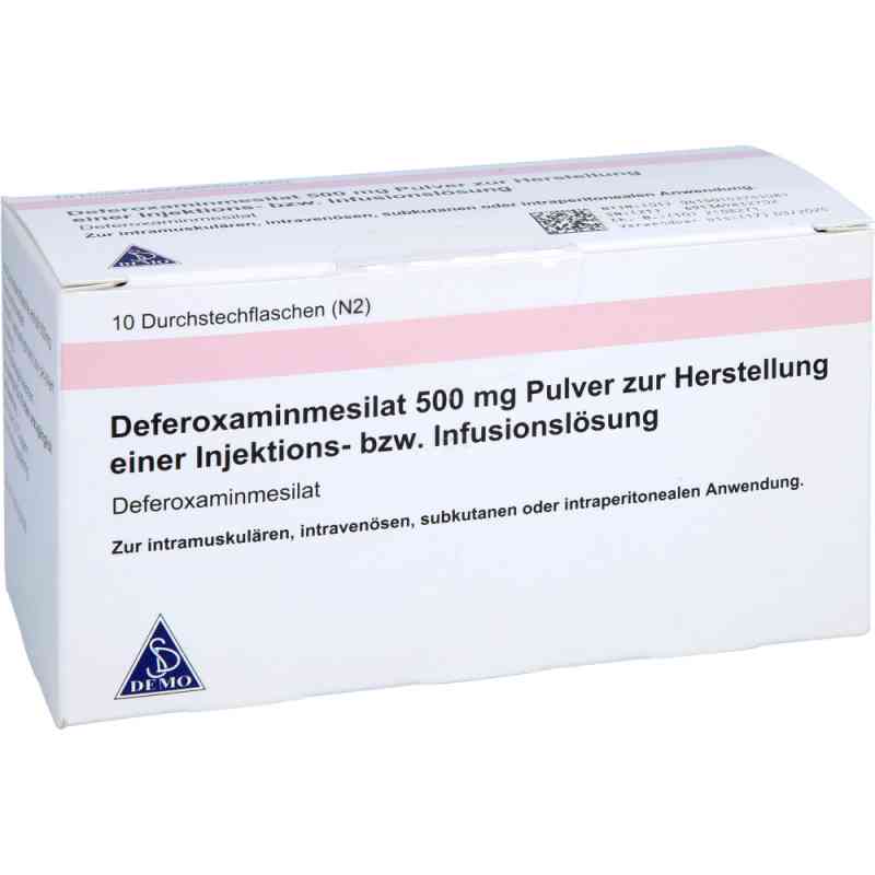 Deferoxaminmesilat 0,5 g Plv.z.her.e.inj.-/inf.-l. 10X7.5 ml von DEMO Pharmaceuticals GmbH PZN 10274508