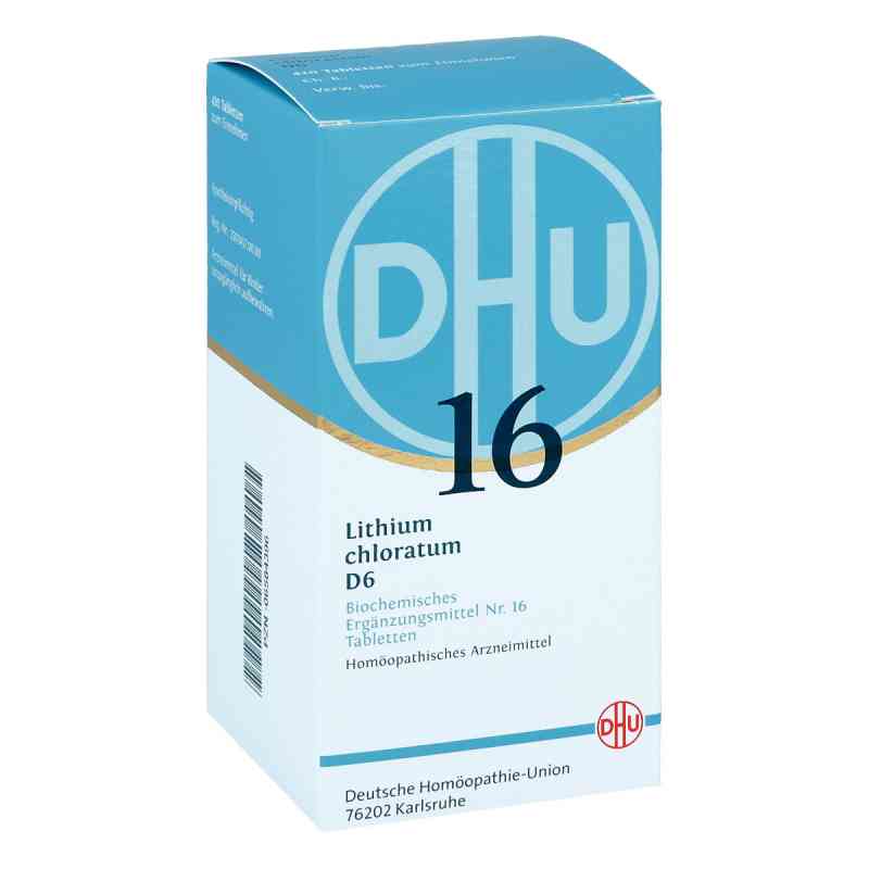 DHU 16 Lithium chloratum D6 Tabletten 420 stk von DHU-Arzneimittel GmbH & Co. KG PZN 06584396