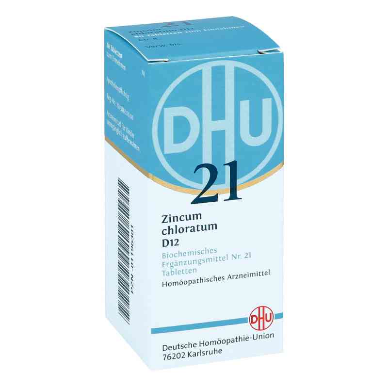 DHU 21 Zincum chloratum D12 Tabletten 80 stk von DHU-Arzneimittel GmbH & Co. KG PZN 01196301