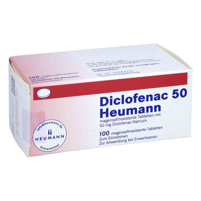 Diclofenac 50 Heumann magensaftresistent Tabletten 100 stk von HEUMANN PHARMA GmbH & Co. Generica KG PZN 03540725