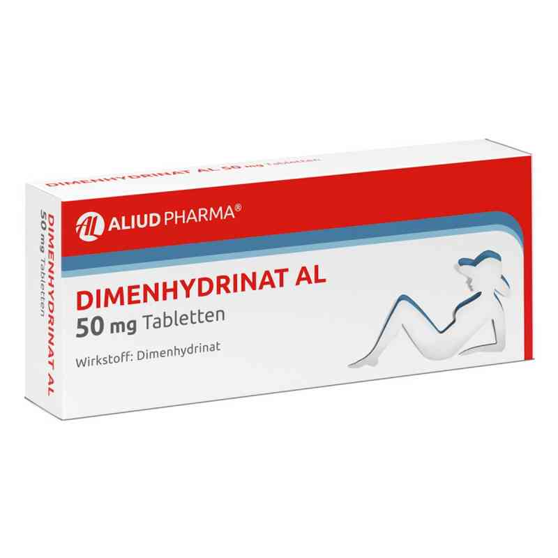 Dimenhydrinat AL 50 mg Tabletten bei Übelkeit und Erbrechen 20 stk von ALIUD Pharma GmbH PZN 06938658