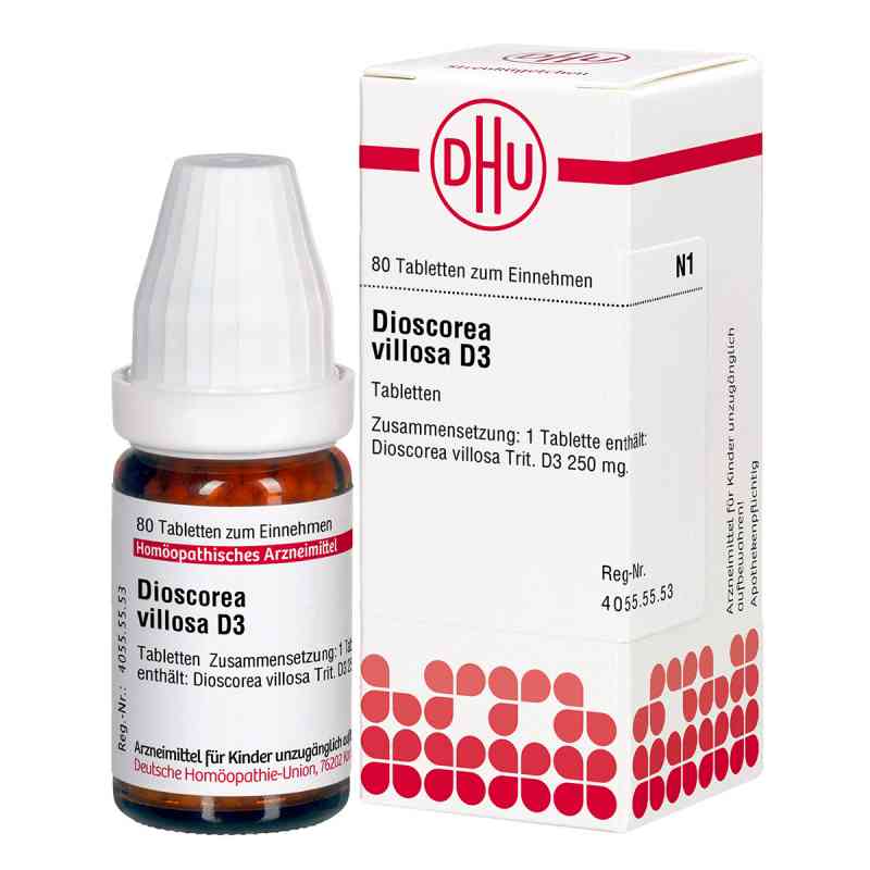 Dioscorea Villosa D3 Tabletten 80 stk von DHU-Arzneimittel GmbH & Co. KG PZN 02629742