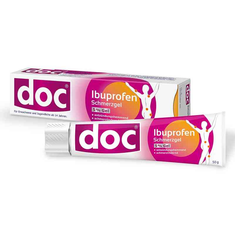 Doc Ibuprofen Schmerzgel 5% 50 g von HERMES Arzneimittel GmbH PZN 05853351