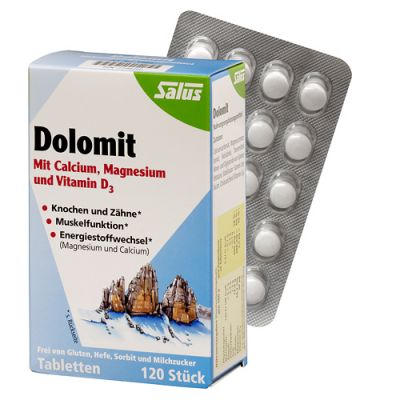 Dolomit Tabletten mit Calcium Magnesium Vitamine d3 Salus 120 stk von SALUS Pharma GmbH PZN 07798260
