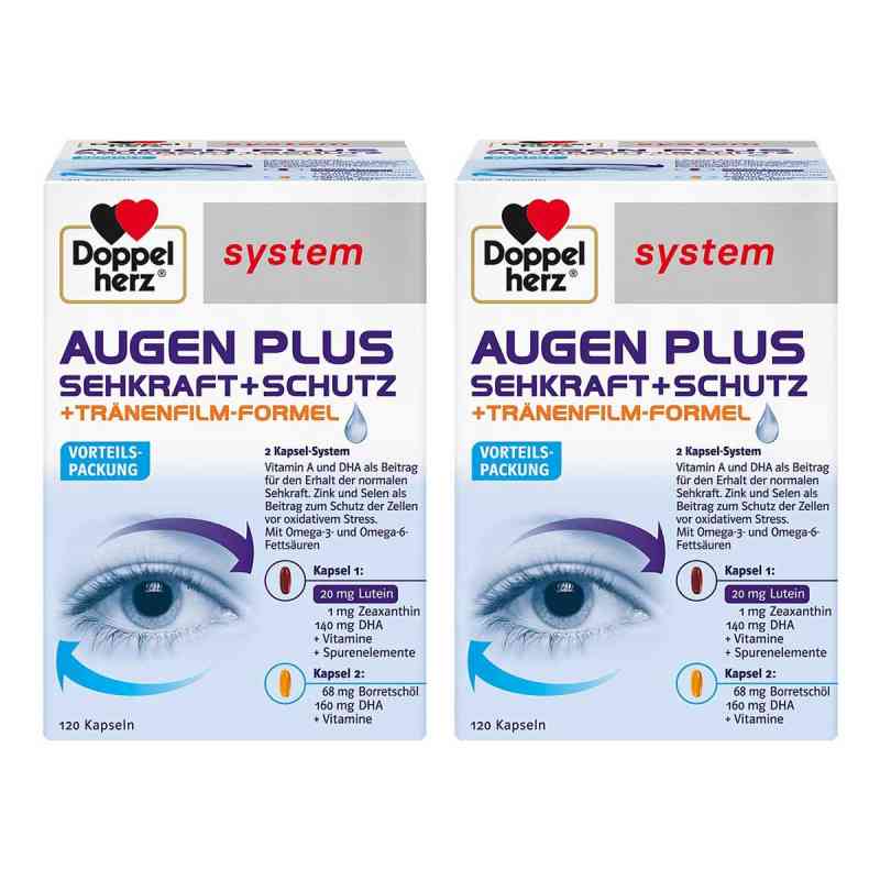 Doppelherz Augen Plus Sehkraft+schutz System Kapsel (n)  2x120 stk von Queisser Pharma GmbH & Co. KG PZN 08104607