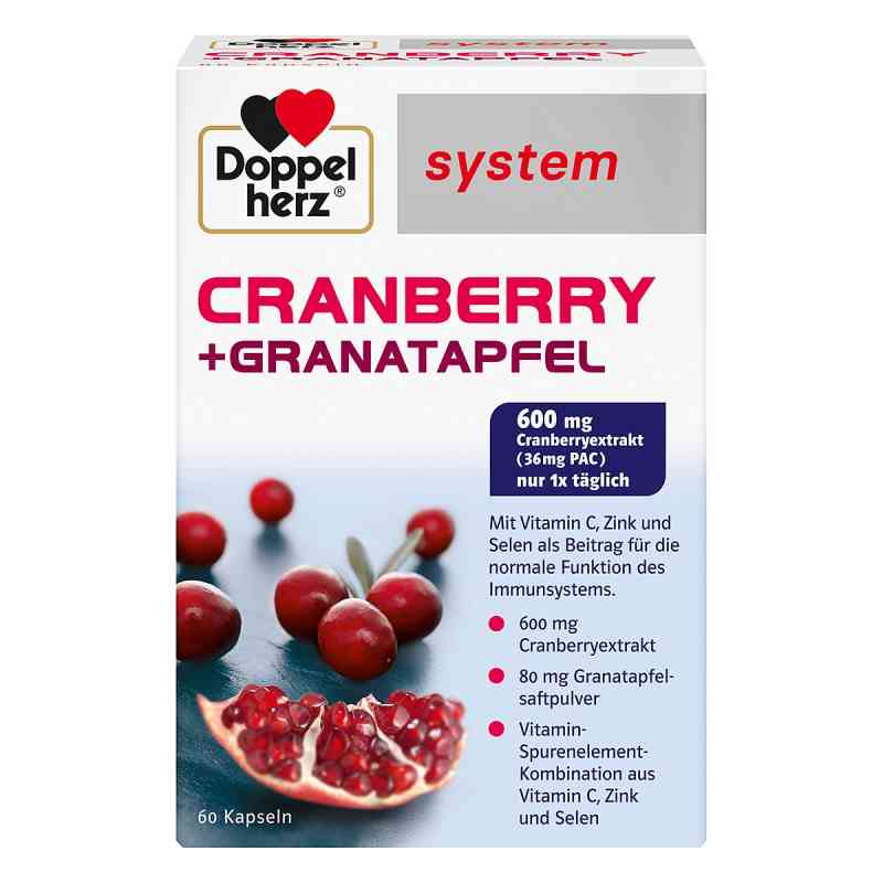 Doppelherz Cranberry + Granatapfel system Kapseln 60 stk von Queisser Pharma GmbH & Co. KG PZN 09726299