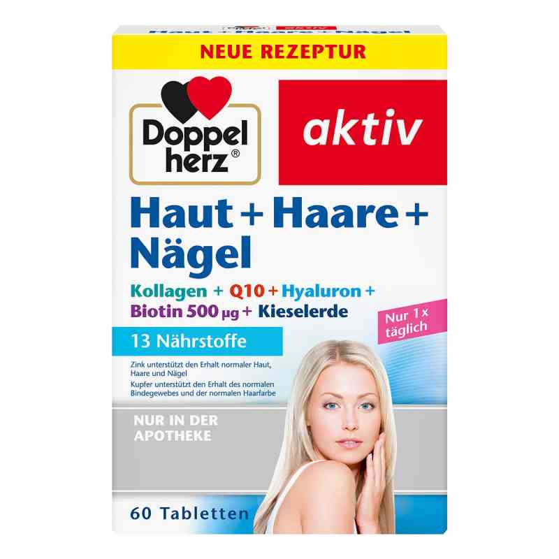 Doppelherz Haut + Haare + Nägel Tabletten 60 stk von Queisser Pharma GmbH & Co. KG PZN 08588369