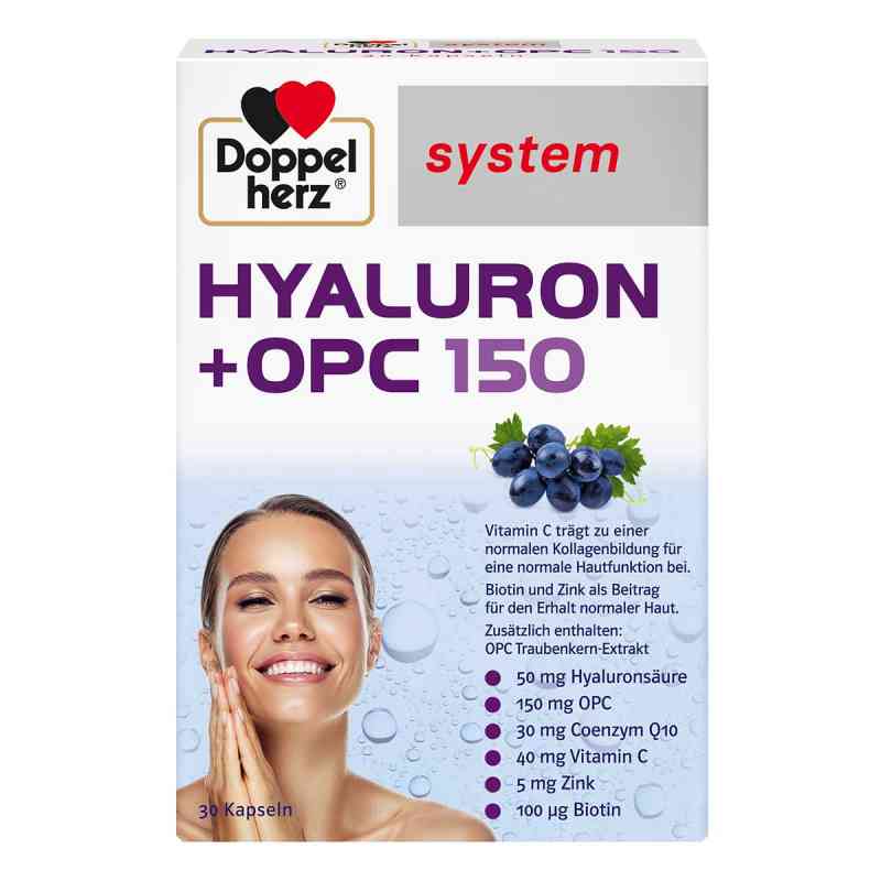 Doppelherz Hyaluron + OPC 150 Kapseln 30 stk von Queisser Pharma GmbH & Co. KG PZN 18110060