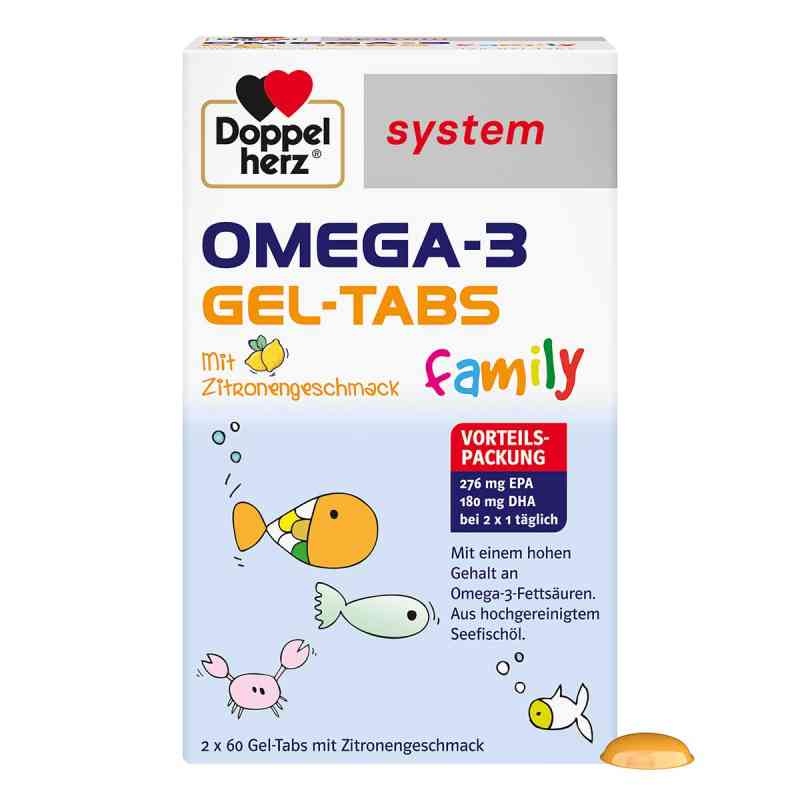 Doppelherz Omega-3 Gel-tabs Family 120 stk von Queisser Pharma GmbH & Co. KG PZN 16849708