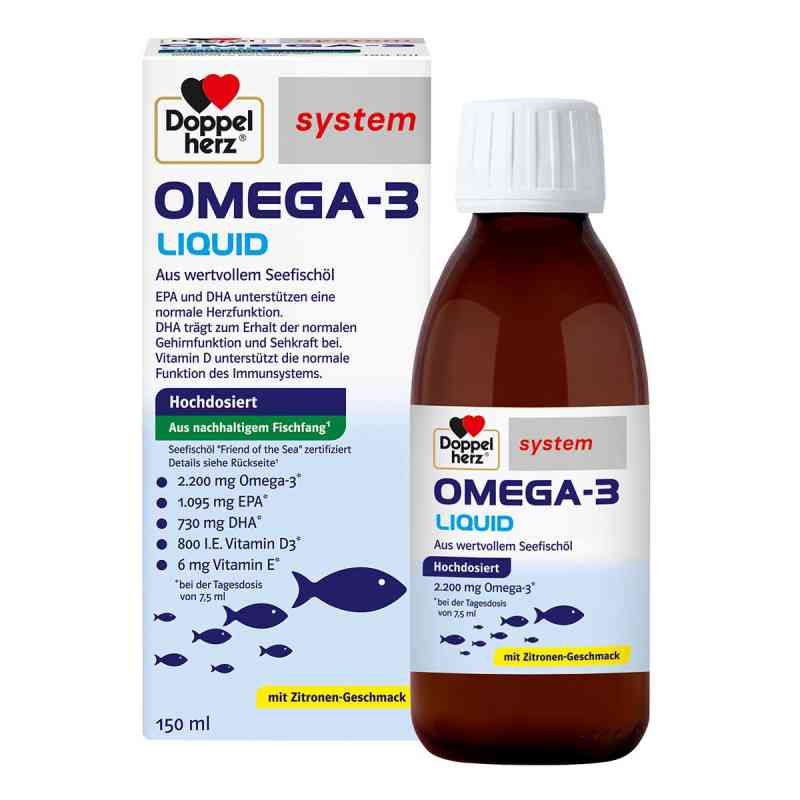 Doppelherz Omega-3 Liquid system 150 ml von Queisser Pharma GmbH & Co. KG PZN 15638381