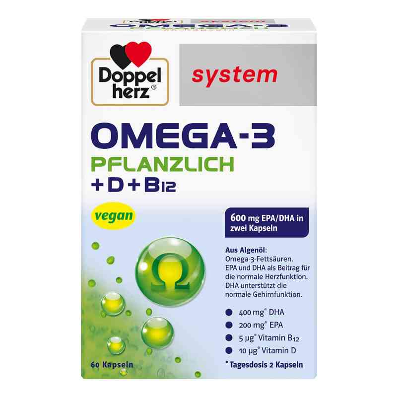 Doppelherz Omega-3 pflanzlich system Kapseln 60 stk von Queisser Pharma GmbH & Co. KG PZN 13335788