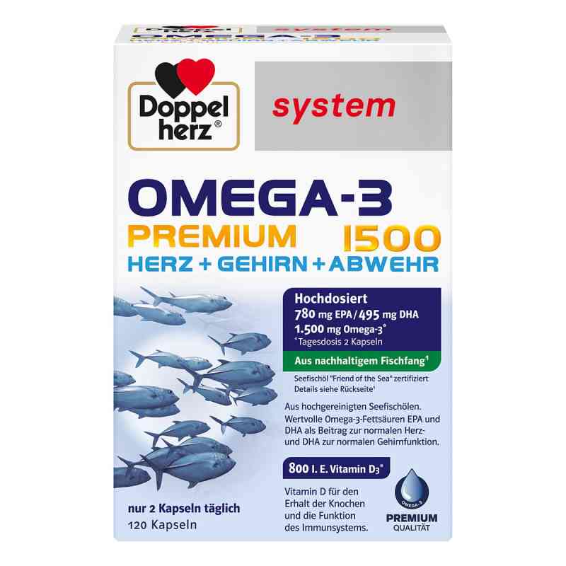 Doppelherz Omega-3 Premium 1500 System Kapseln 120 stk von Queisser Pharma GmbH & Co. KG PZN 17173992
