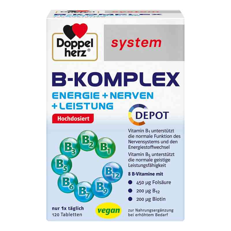 Doppelherz system B-Komplex Tabletten 120 stk von Queisser Pharma GmbH & Co. KG PZN 16321545
