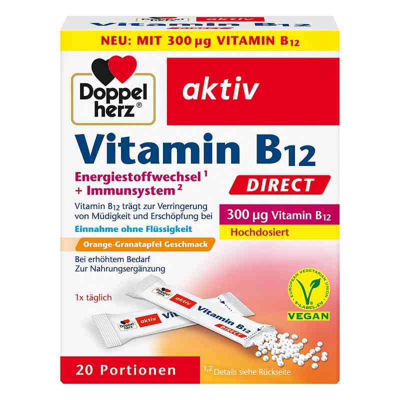 Doppelherz Vitamin B12 Direct Pellets 20 stk von Queisser Pharma GmbH & Co. KG PZN 10000194