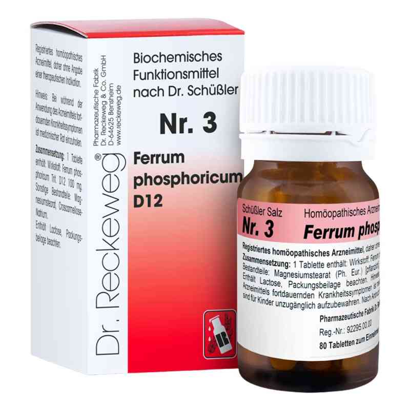 Dr. Reckeweg Schüßler Salz Nr. 3 Ferrum phosphoricum D12 200 stk von Dr.RECKEWEG & Co. GmbH PZN 03886872