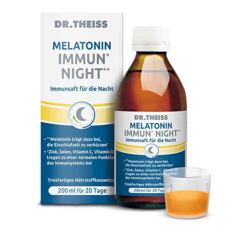 Dr.theiss Melatonin Immun Night Saft 200 ml von Dr. Theiss Naturwaren GmbH PZN 18119285